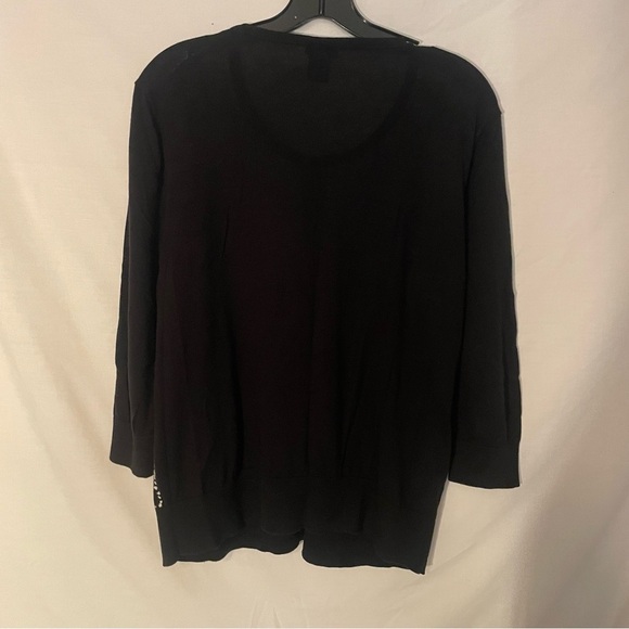 Ann Taylor
Black and White Patterned crew neck Cardigan
Back full black size XL - Picture 3 of 7